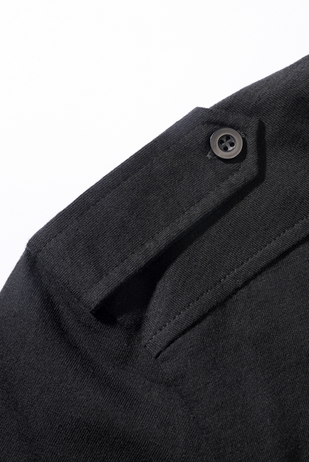 Brandit Willis langarm-poloshirt, schwarz