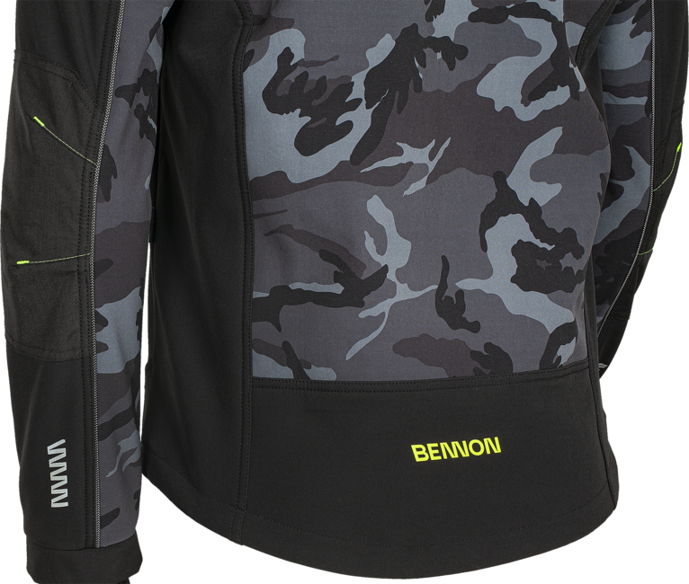 BENNON Softshell- Jacke CAMOS, schwarz/grau