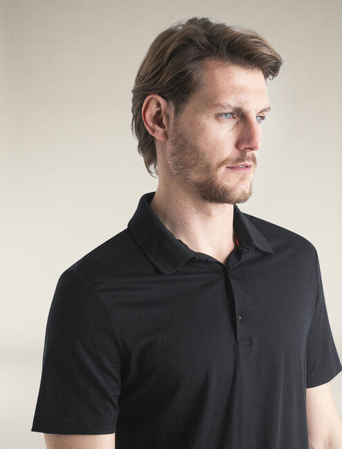 Icebreaker 150 Tech Lite III herren merino kurzarm T-shirt, schwarz