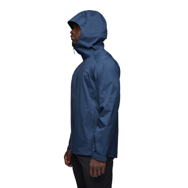 Black Diamond Stormline Stretch Rain Shell waterproof jacket, indigo