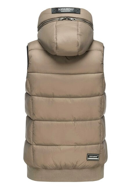 Navahoo KASSIDY damen Weste mit Kapuze, taupe
