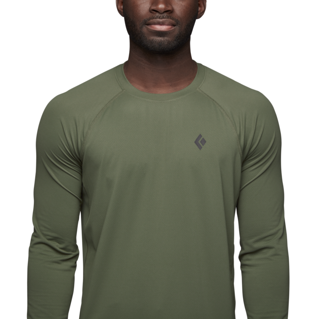 Black Diamond Alpenglow Crew herren langarm-T-shirt, tundra