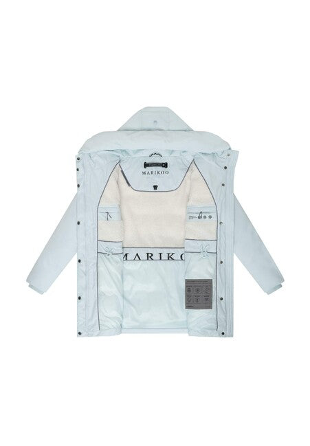 Marikoo Delilah16 damen winterjacke mit kapuze, eisblau