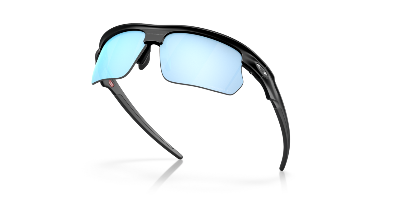 Oakley BISPHAERA Sonnenbrille mit Rahmen Matte Black und mit Dias Prizm Deep Water Polarized 68