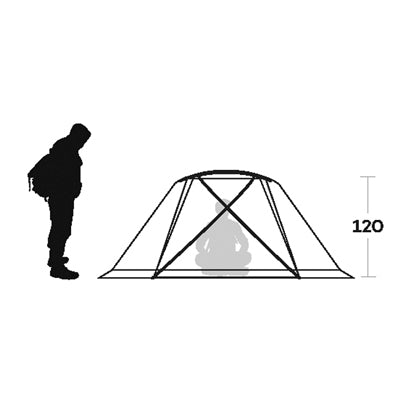 Ferrino Svalbard zelt für 3 personen, orange