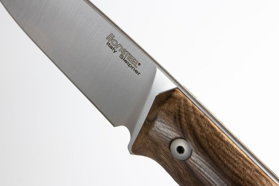 Lionsteel Sleipner B35 WN bushcraft mit fester klinge aus stahl messer