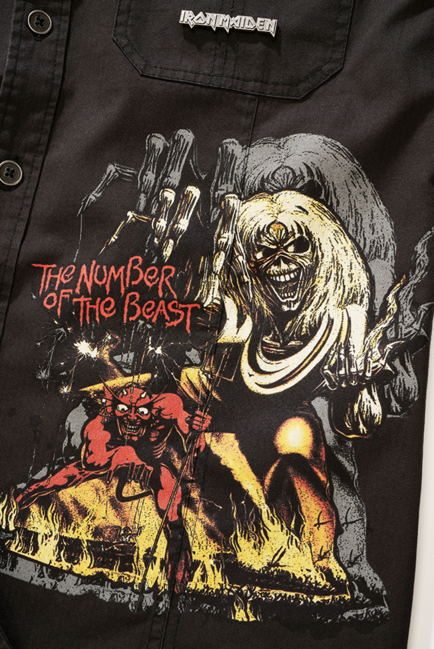 Brandit Iron Maiden hemd, schwarz