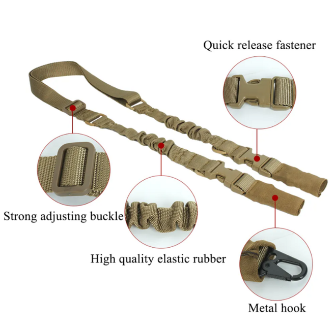 DRAGOWA Multifunctional Two-Point Sling, Coyote