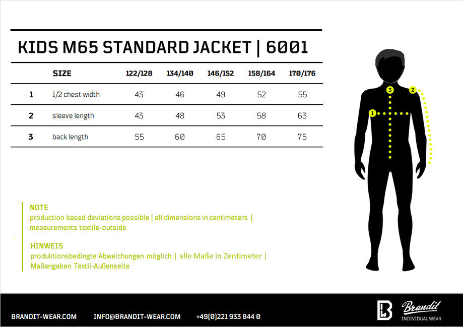Brandit M65 Classic kinderjacke, woodland