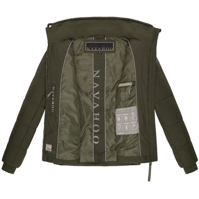 Navahoo Liebesfee damen Winterjacke, dunkeloliv