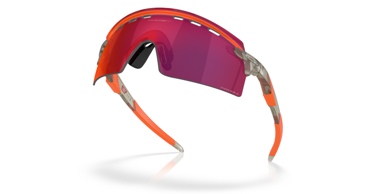 Oakley ENCODER STRIKE VENTED mit Rahmen Matte Grey Ink und mit Dias Prizm Road 39, Metal