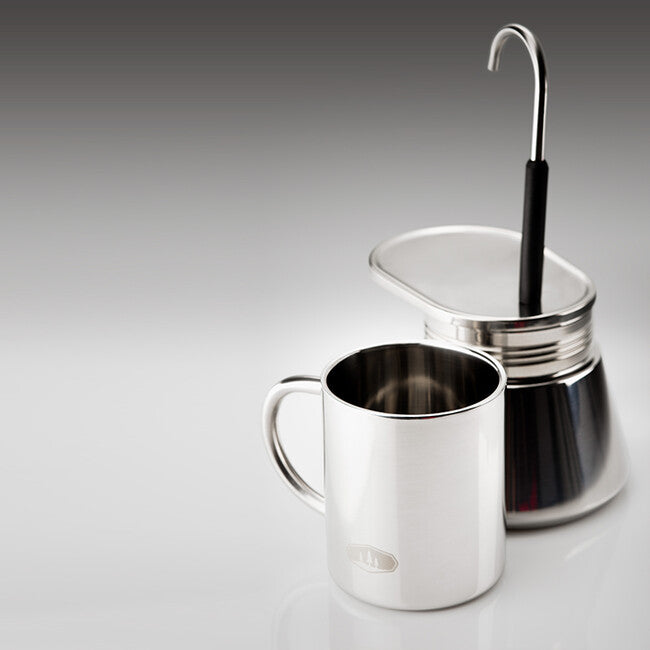 GSI Outdoors Mini Espresso und Espressotasse Edelstahl 296 ml