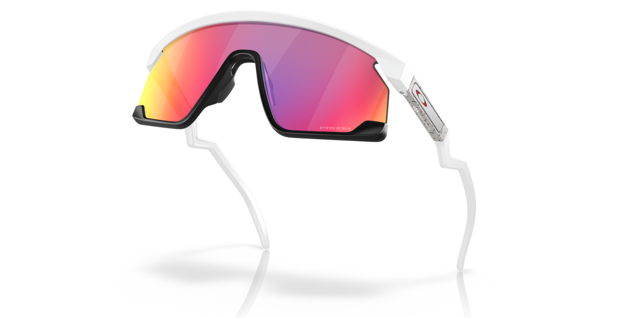 Oakley BXTR Sonnenbrille mit Rahmen Matte White und mit Dias Prizm Road 39