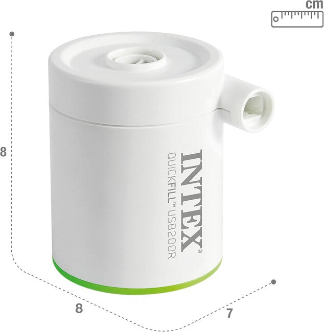 InTex USB200R Wiederaufladbare elektrische Pumpe Quickfill