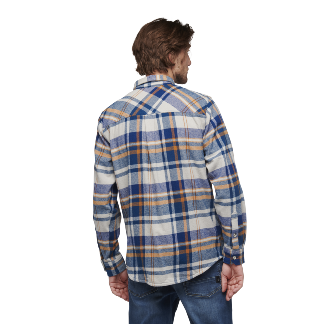 Black Diamond Project Flanellhemd herren, zinn-indigoblau kariert