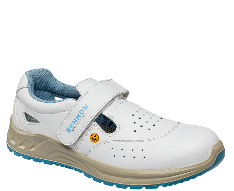 BENNON White Arbeitssandalen O1 ESD