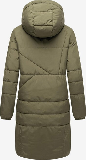 Navahoo Bliblablubb damen Winterjacke mit Kapuze, oliv