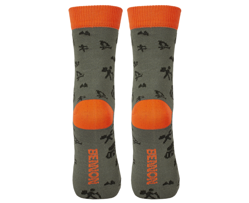 BENNON-socken BENNONKY, grün/orange
