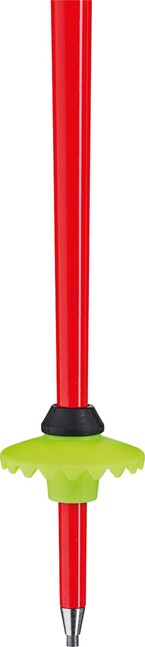 LEKI WCR TBS SL 3D Downhill Ski Poles, Light Red/Black/Neon Yellow
