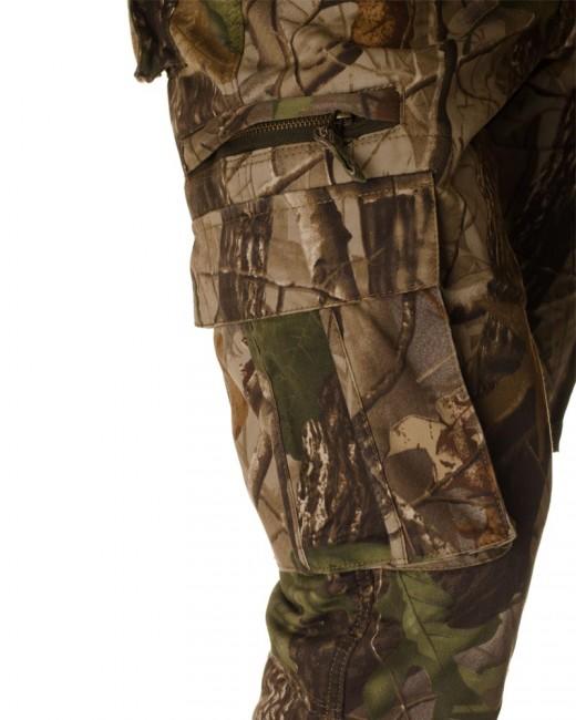 Loshan Sidney Real tree gefütterte hose braun