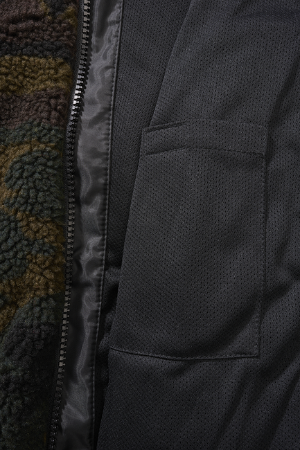Brandit Teddyfleecejacke mit Kapuze, woodland