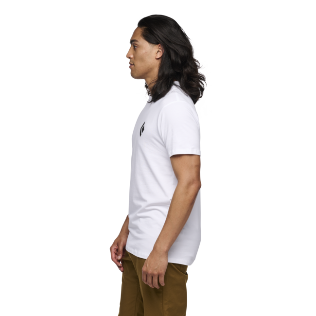 Black Diamond herren Kurzarm-T-shirt Ausrüstung für Alpinisten, weiß