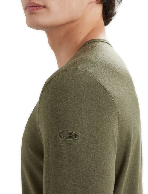 Icebreaker Oasis herren langarm thermo-T-shirt 200, grün
