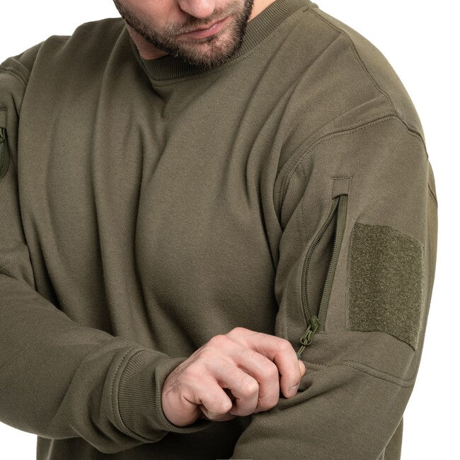 Mil-Tec Tactical φούτερ με στρογγυλό λαιμό, ranger green