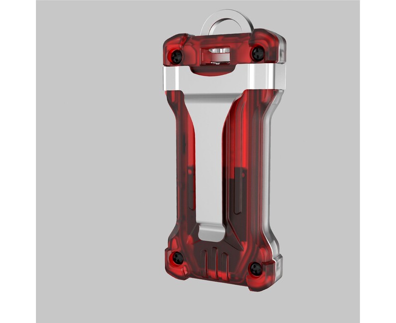 ArmyTek Zippy ES led-taschenlampe und schlüsselbund-set, rot