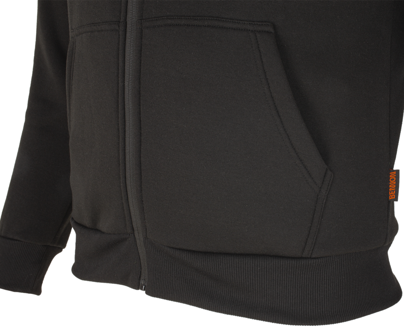 BENNON Sweatshirt na zips ADAMOS, schwarz