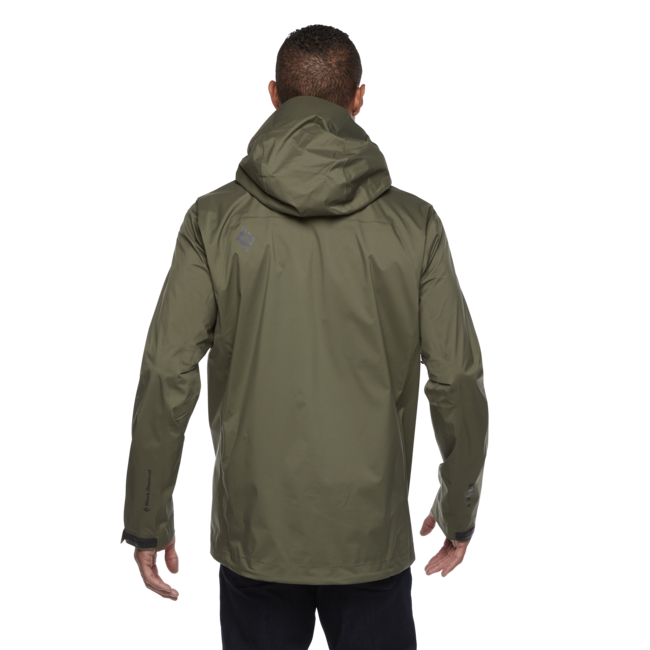 Black Diamond Stormline Stretch Rain Shell waterproof jacket, tundra