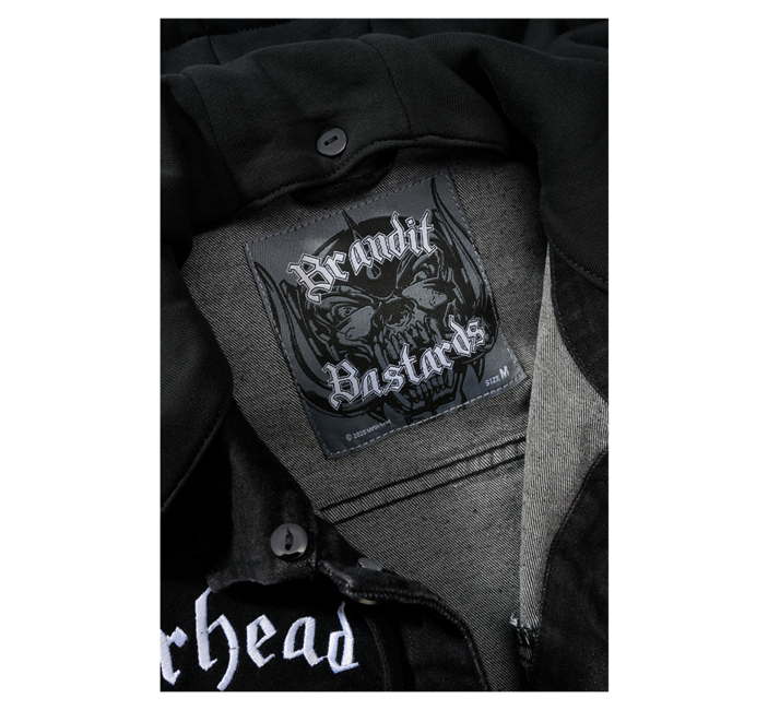 Brandit Motörhead Cradock Denim jacke, schwarz-schwarz