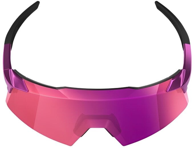 100% Sonnenbrille Aerocraft, Gloss Purple Chrome - Purple Multilayer Mirror