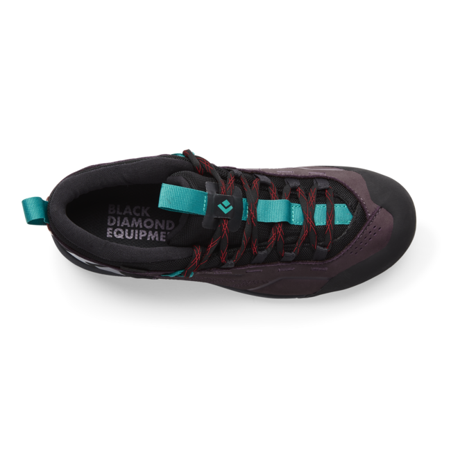 Black Diamond Mission Low Waterproof Approach damen-Wasserdichte Leder-Approachschuhe, maulbeere-schwarz