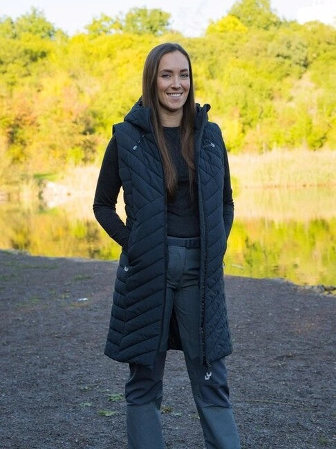 HUSKY Napi damen hardshell weste, schwarz
