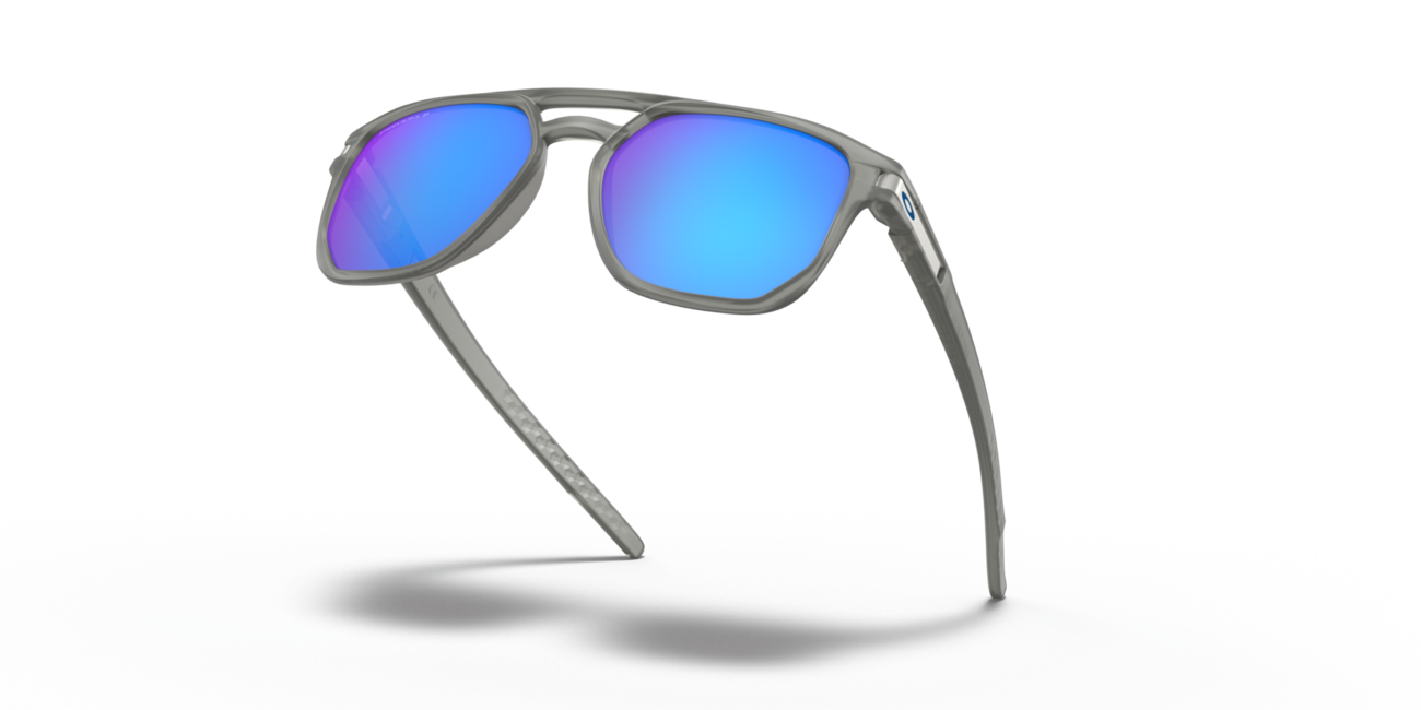 Oakley LATCH BETA Sonnenbrille mit Rahmen Matte Grey Ink und mit Dias Prizm Sapphr Irid Polar 54