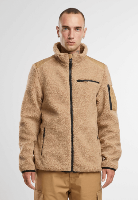 Brandit Ramble Fleecejacke teddyfleece, camel