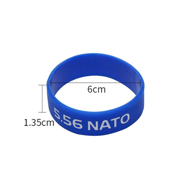 Leguon Volt 5,56 mm Gummiband zur Markierung des Magazins, rot-schwarz