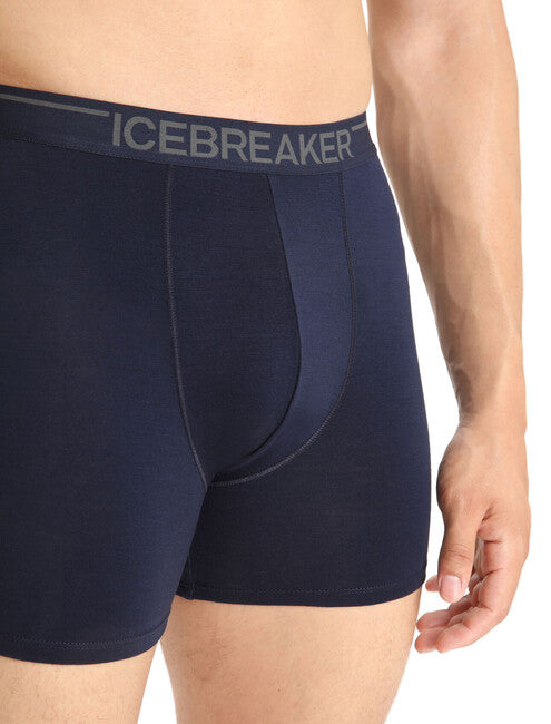 Icebreaker Anatomica herren-Boxershorts dunkelblau