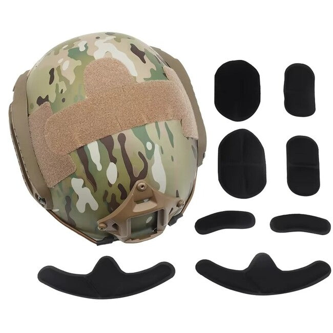 DRAGOWA Tactical Fast MH Tactical Helmet with Charger Goggles, Digital Desert
