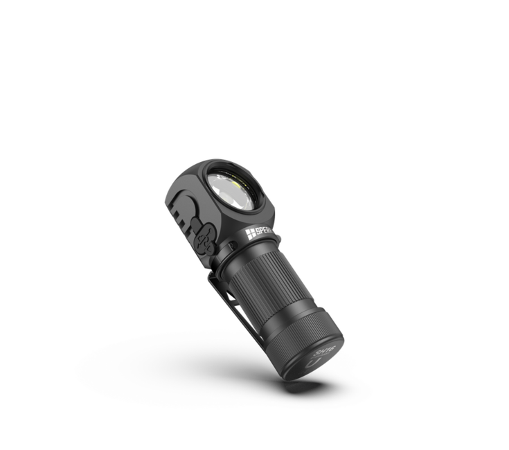 Speras SH16 wiederaufladbare stirnlampe, schwarz