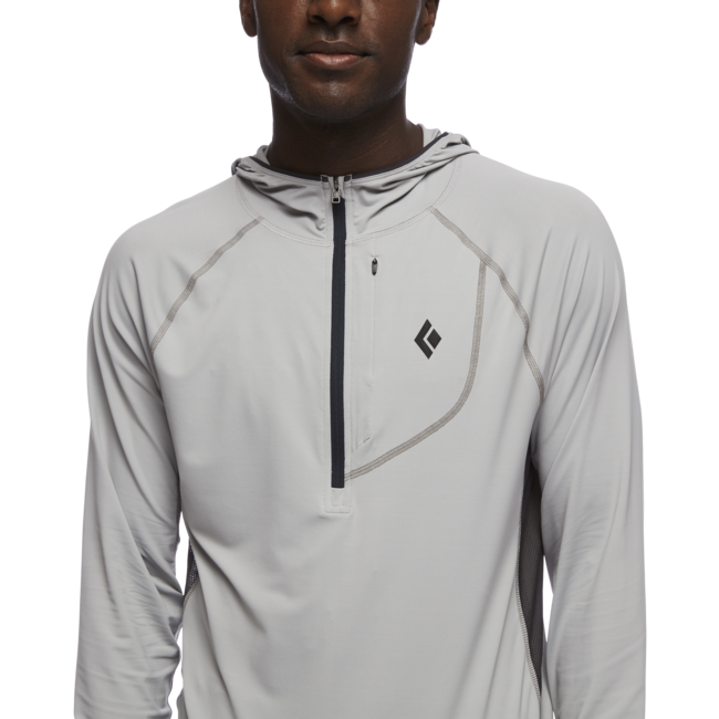 Black Diamond Alpenglow Pro herren sweatshirt, zinnfarben
