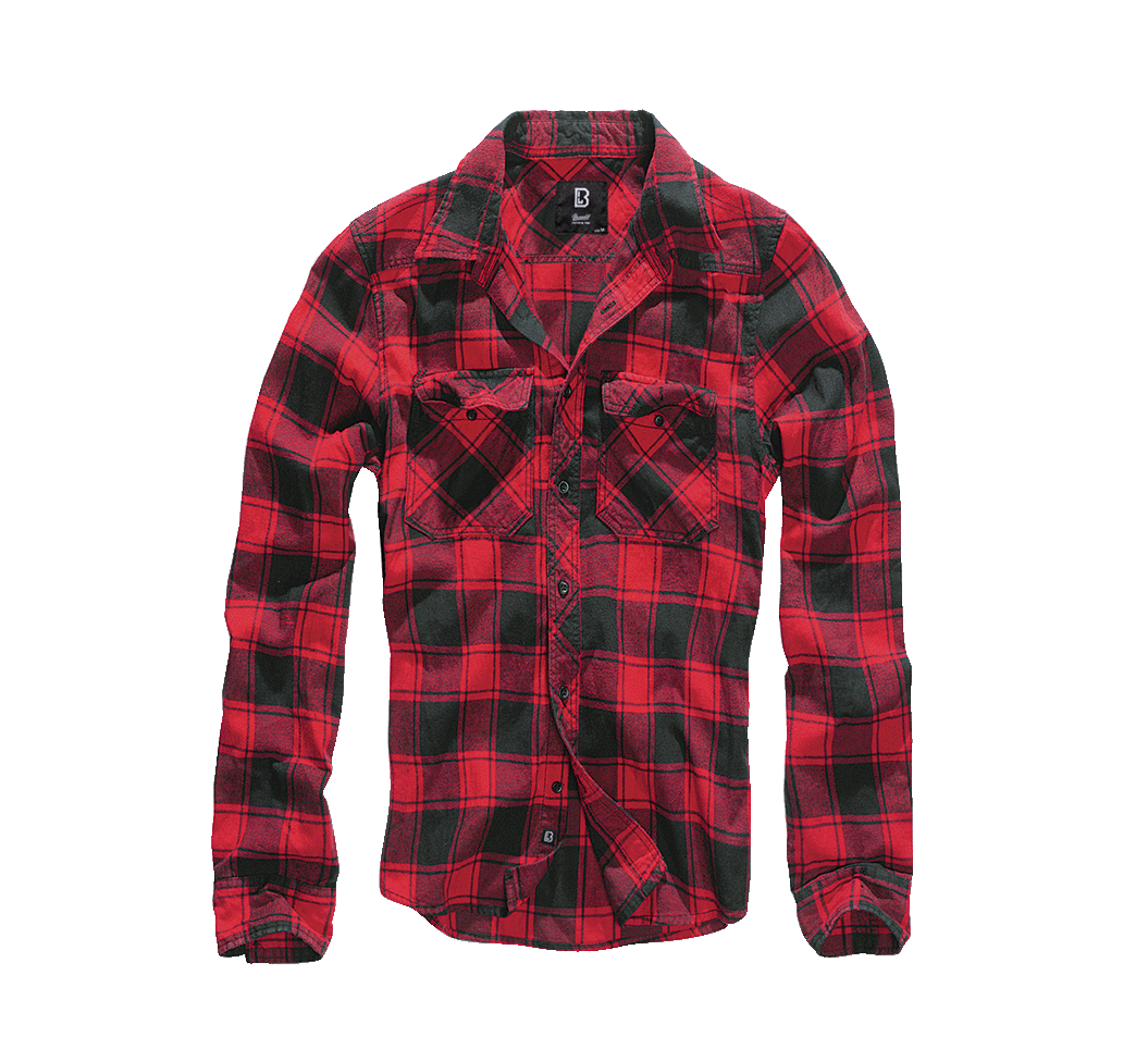 Brandit Checkshirt košeľa, červeno čierna