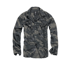 Brandit Slimfit πουκάμισο, Darkcamo