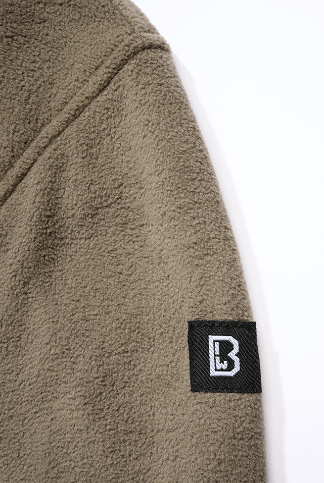 Brandit Fleece Troyer bunda, olivová