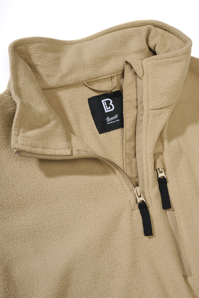 Brandit Fleece Troyer bunda, camel