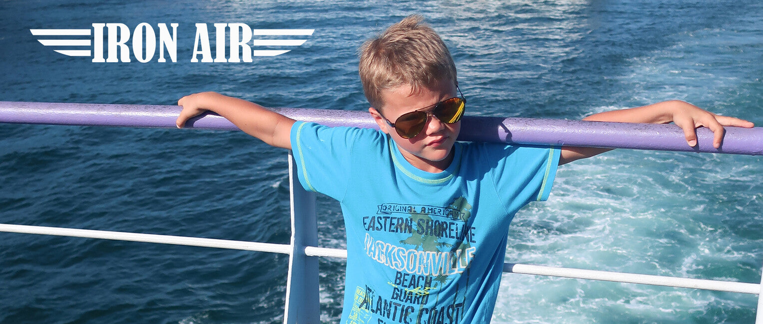 ActiveSol Kids Iron Air Kinder- Polarisations- Sonnenbrille orange/Bogen-
