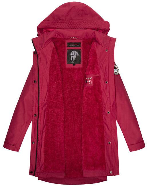 Navahoo Deike fuchsia damen Winter Regenjacke mit Kapuze