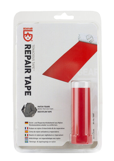GearAid Tenacious Tape rotes reparaturklebeband
