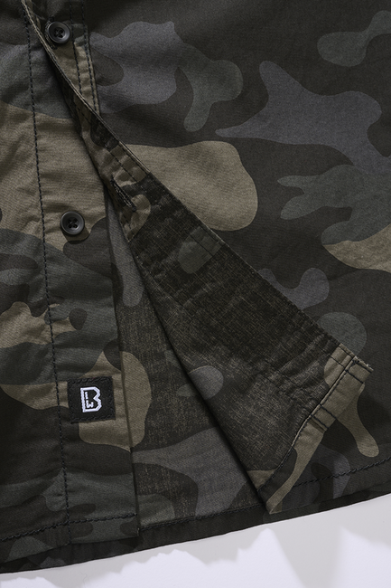 Brandit Roadstar Hemd mit kurzen Ärmeln, darkcamo